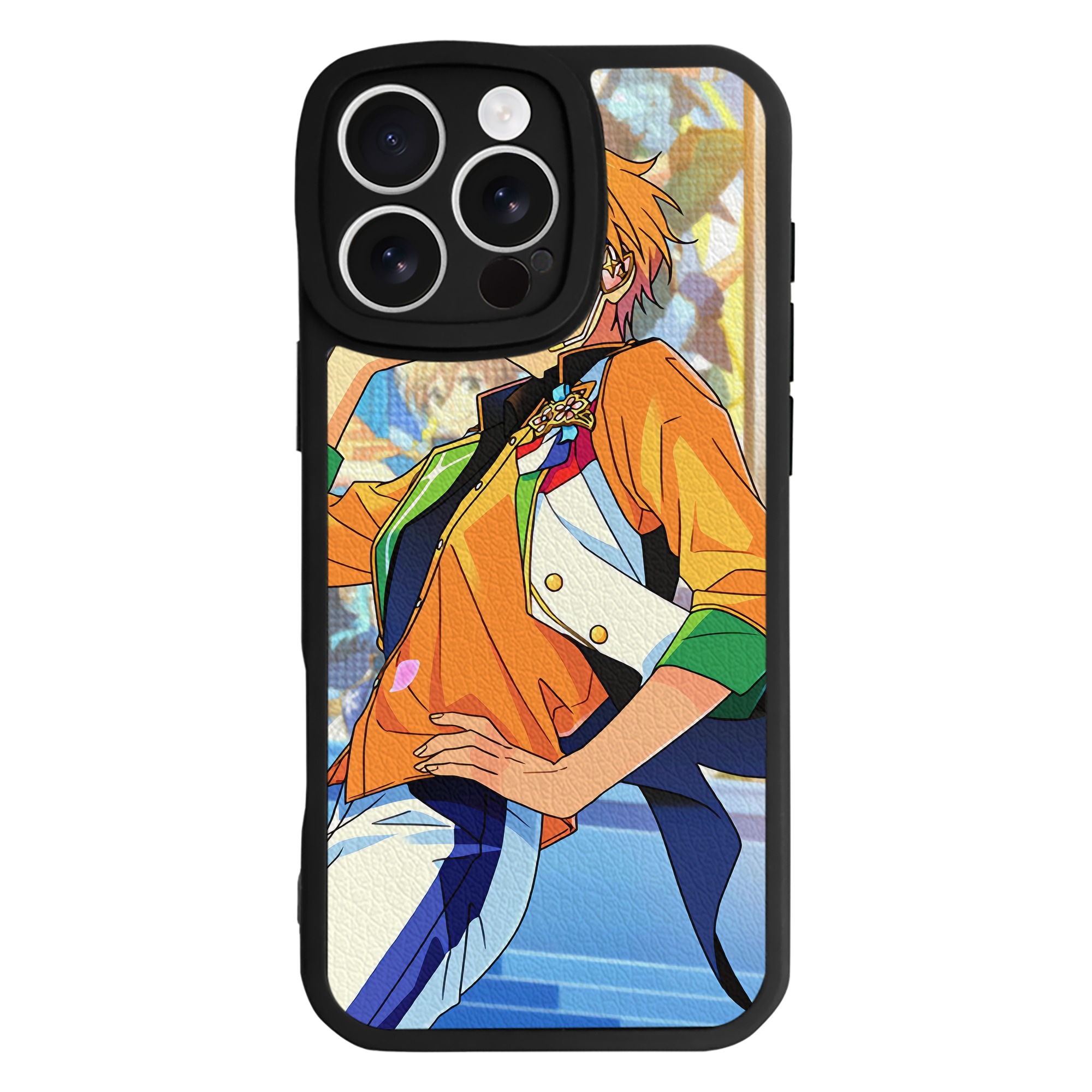 （画像用） あんさんぶるスターズ! Ensemble Stars 【iPhone 16シリーズ対応】シリコンスマホケース（レザー調） 材質：シリコン